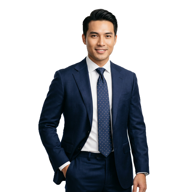 Navy Blue Bespoke Suit